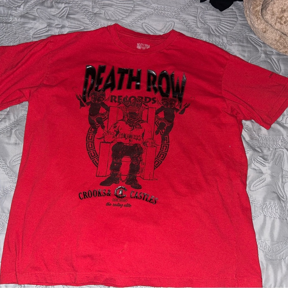 Crooks & Castles Death Row Records Red Short Sleeve Shirt